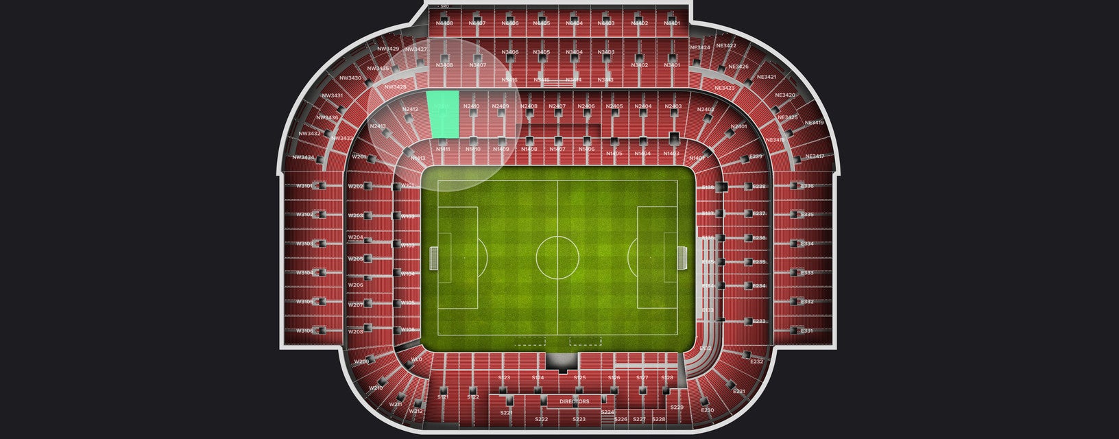 Seat view from Longside Lower