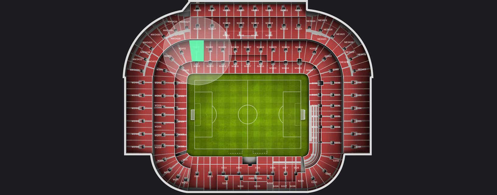 Seat view from Longside Lower