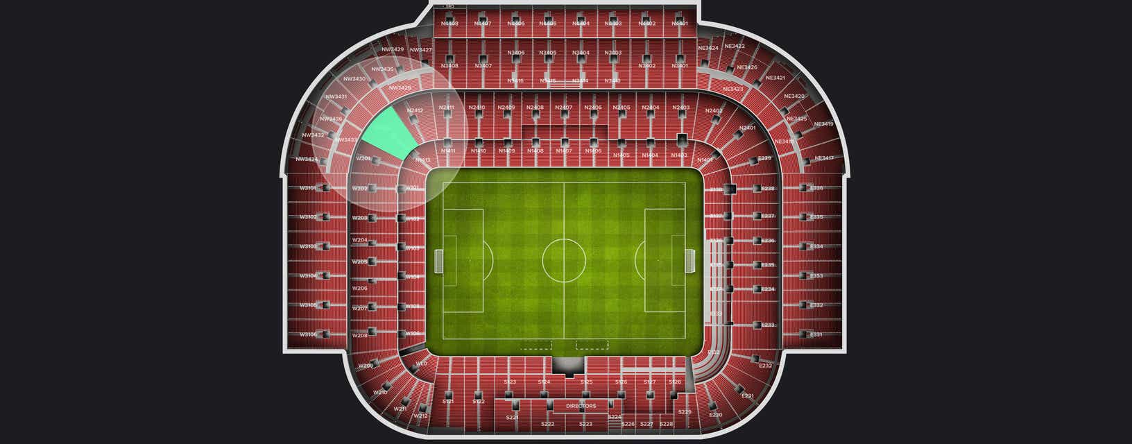 Seat view from Shortside Lower