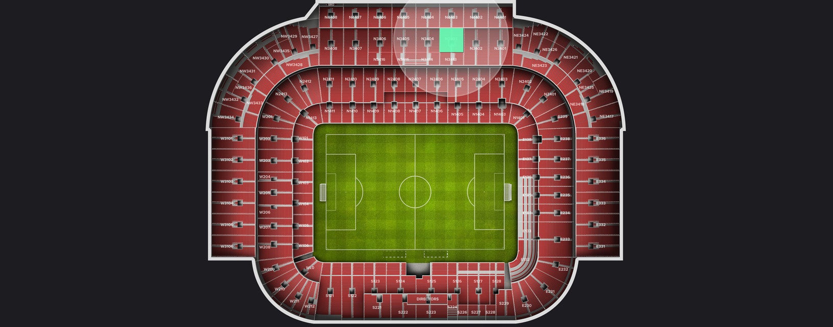 Seat view from Longside Upper