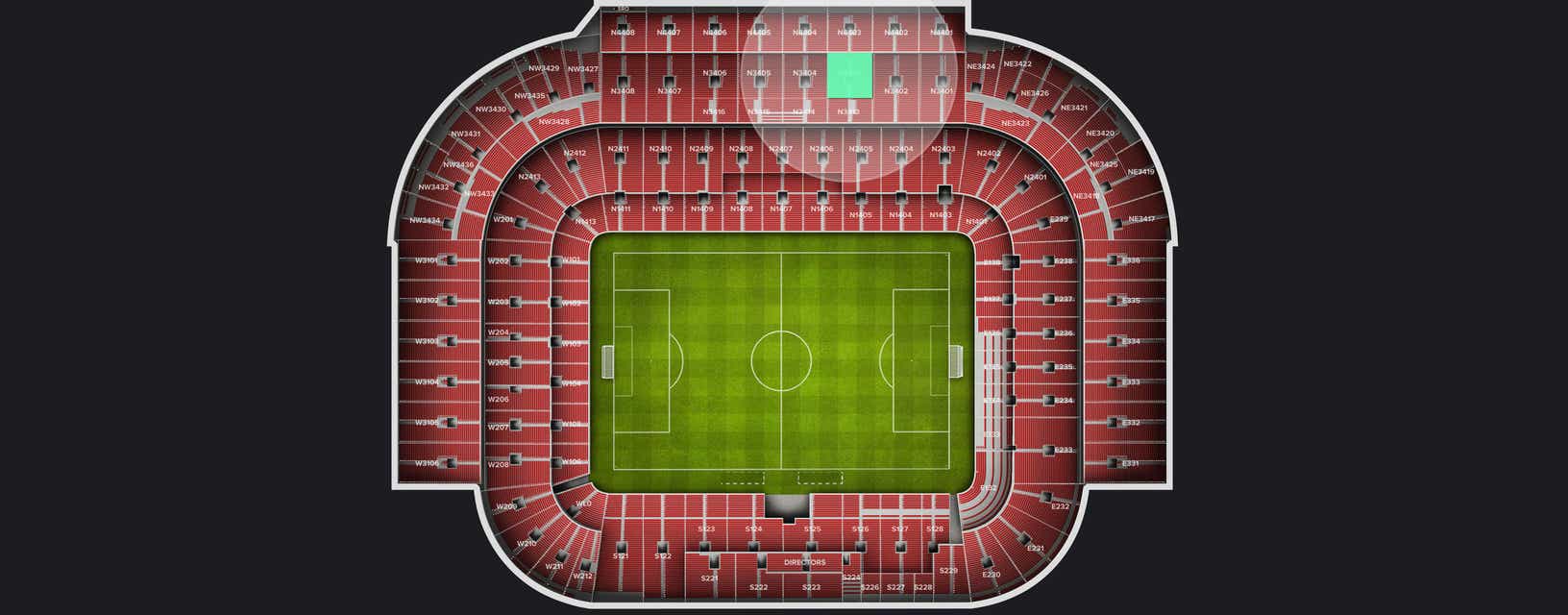 Seat view from Longside Upper
