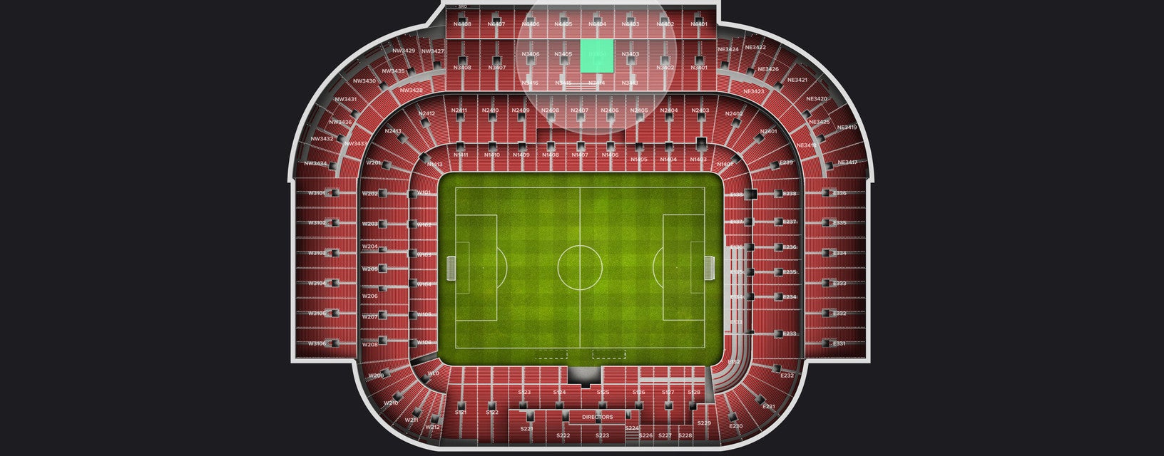 Seat view from Longside Upper
