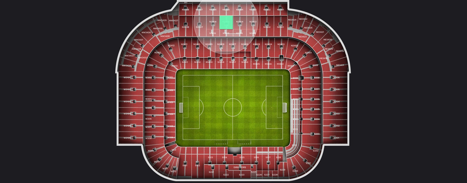 Seat view from Longside Upper