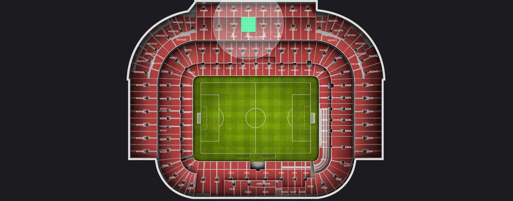Seat view from Longside Upper