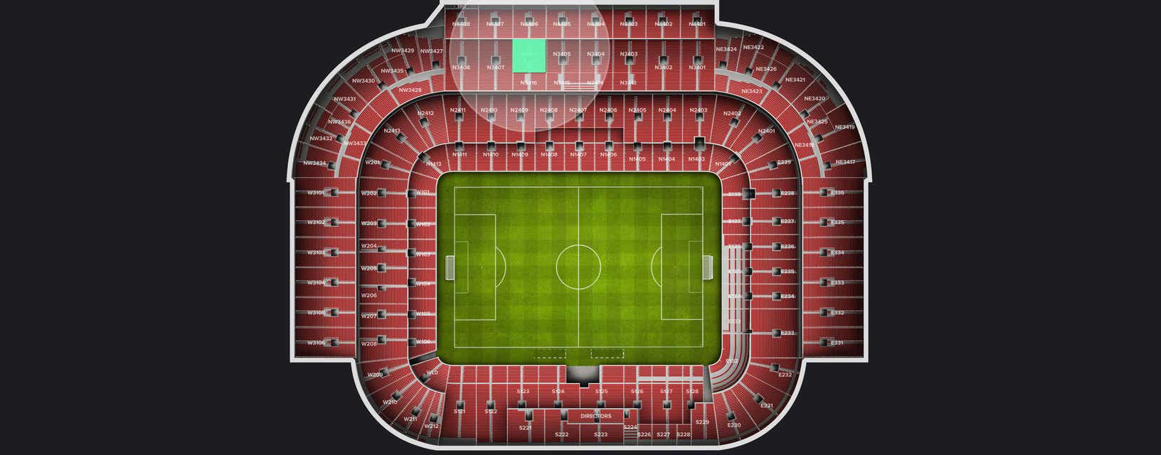 Seat view from Longside Upper