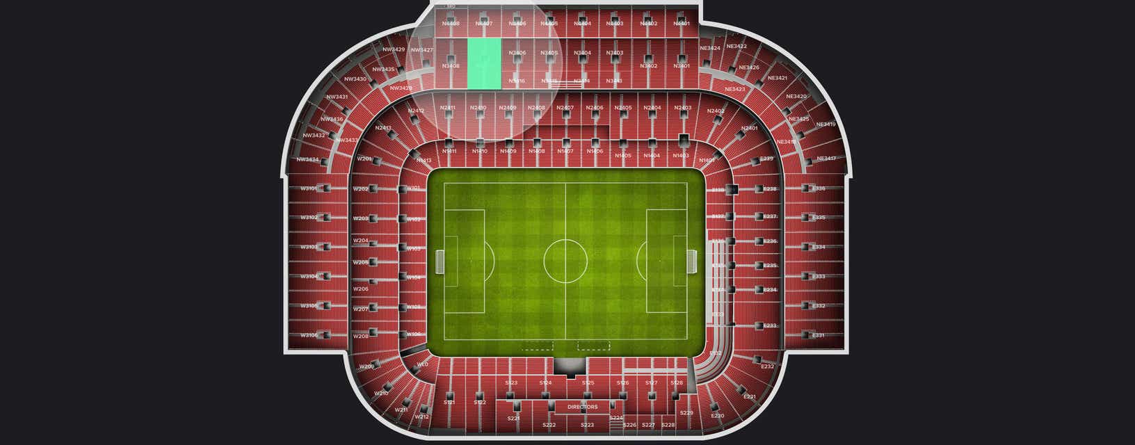 Seat view from Longside Upper