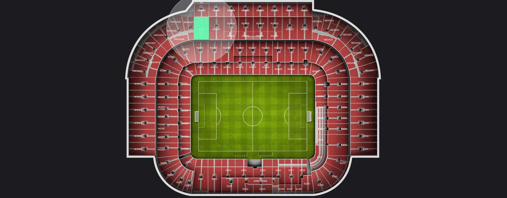 Seat view from Longside Upper