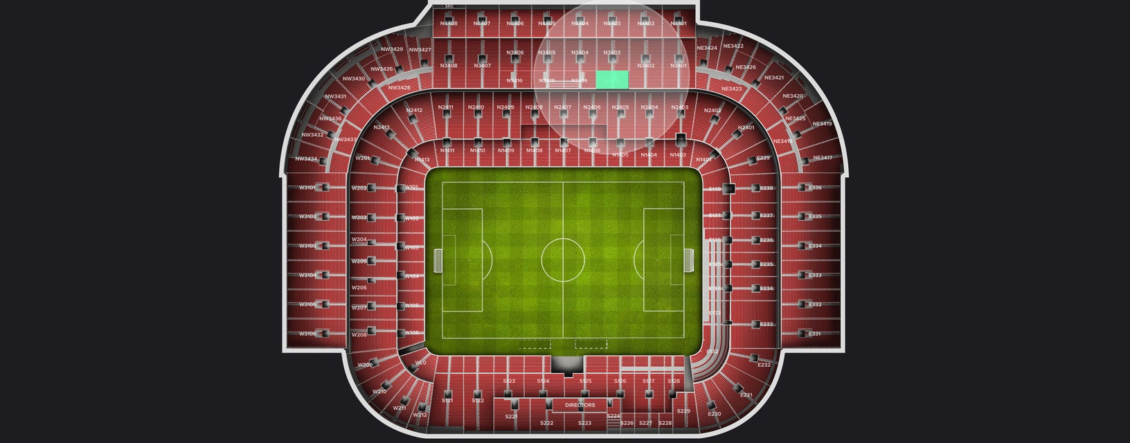 Seat view from Longside Upper