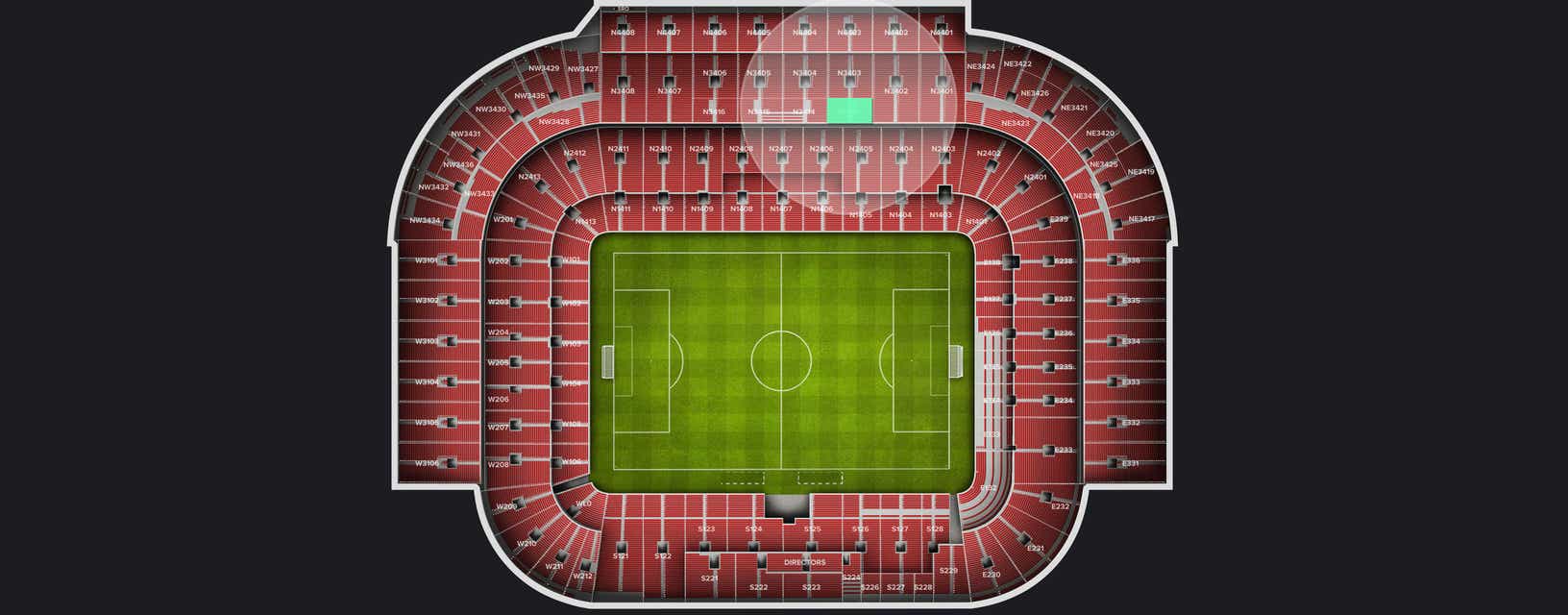 Seat view from Longside Upper