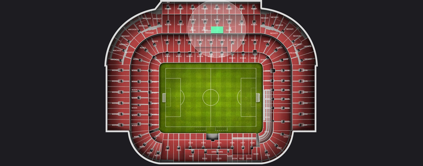 Seat view from Longside Upper