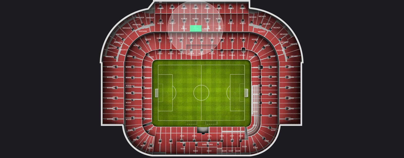 Seat view from Longside Upper