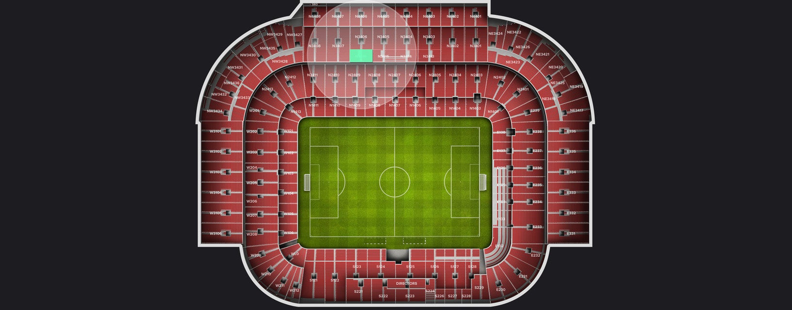 Seat view from Longside Upper