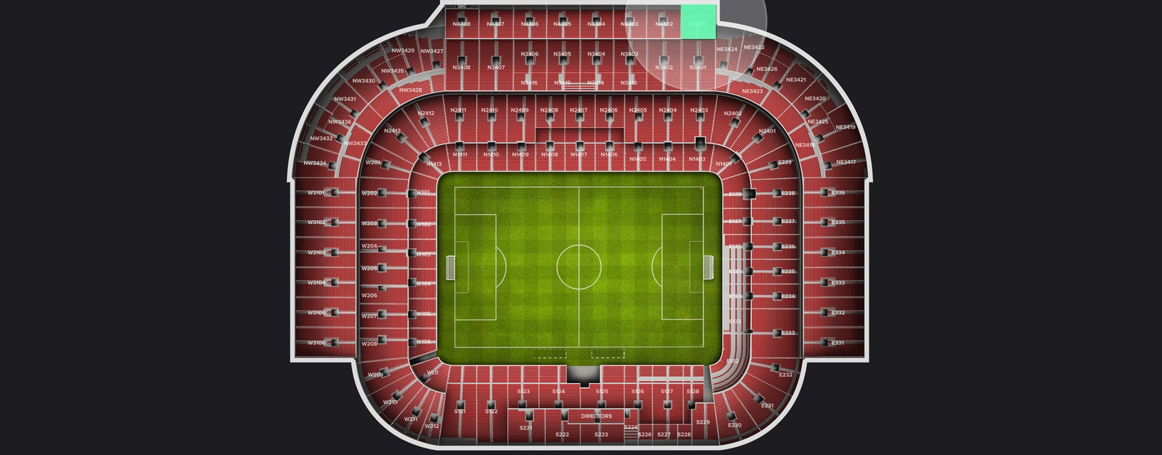 Seat view from Longside Upper