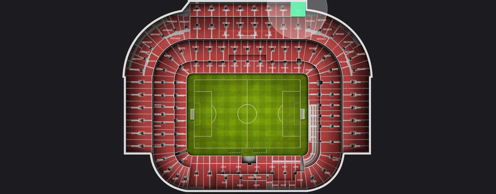 Seat view from Longside Upper
