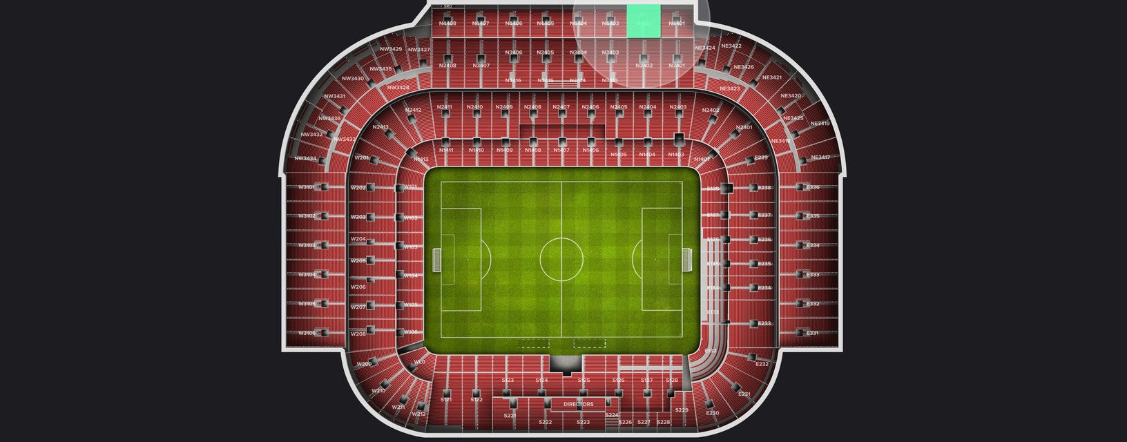 Seat view from Longside Upper