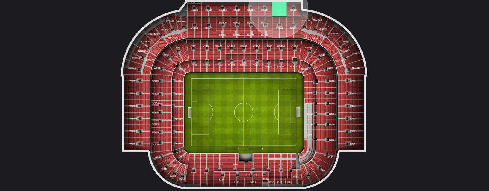 Seat view from Longside Upper
