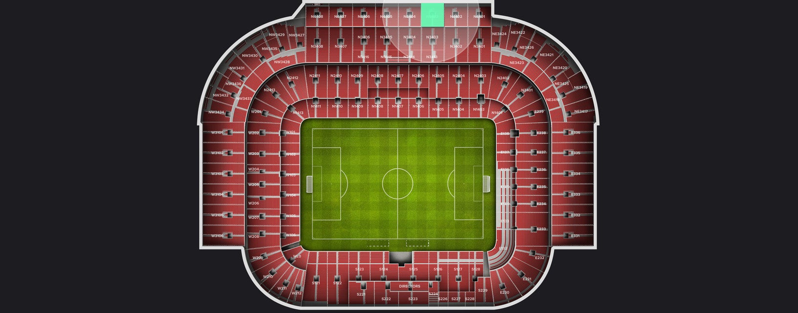 Seat view from Longside Upper