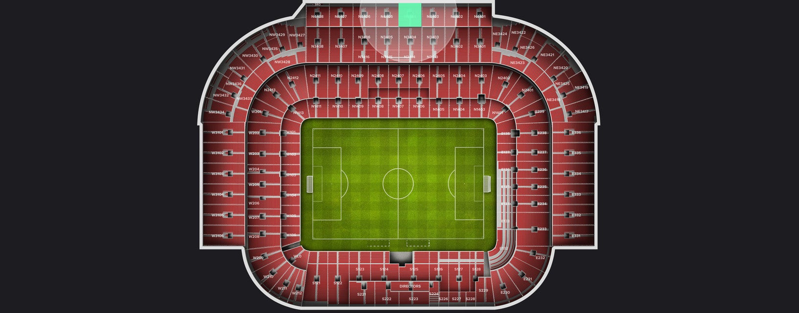 Seat view from Longside Upper
