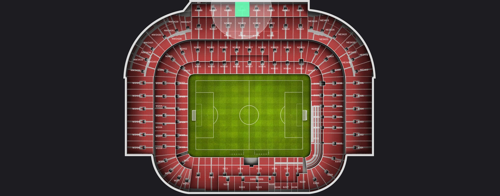 Seat view from Longside Upper