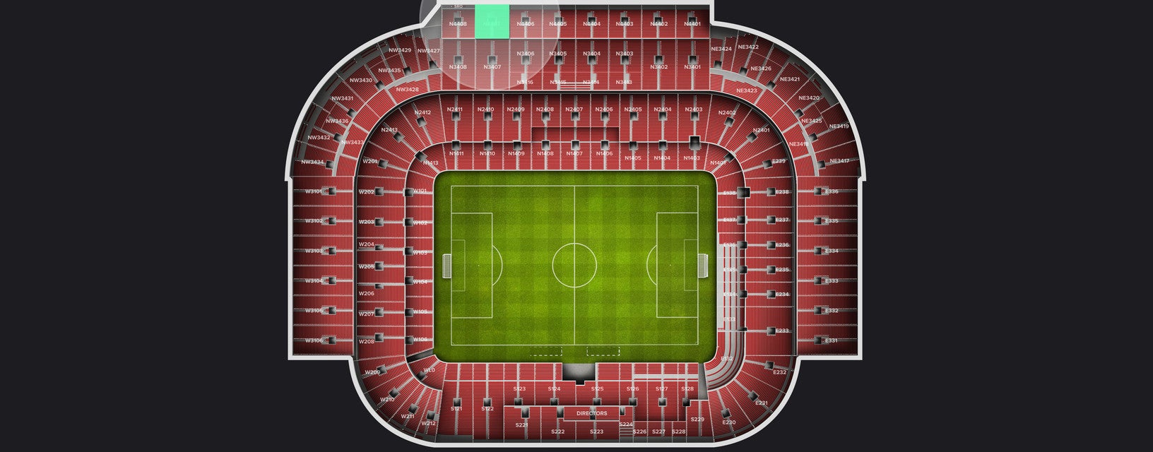 Seat view from Longside Upper