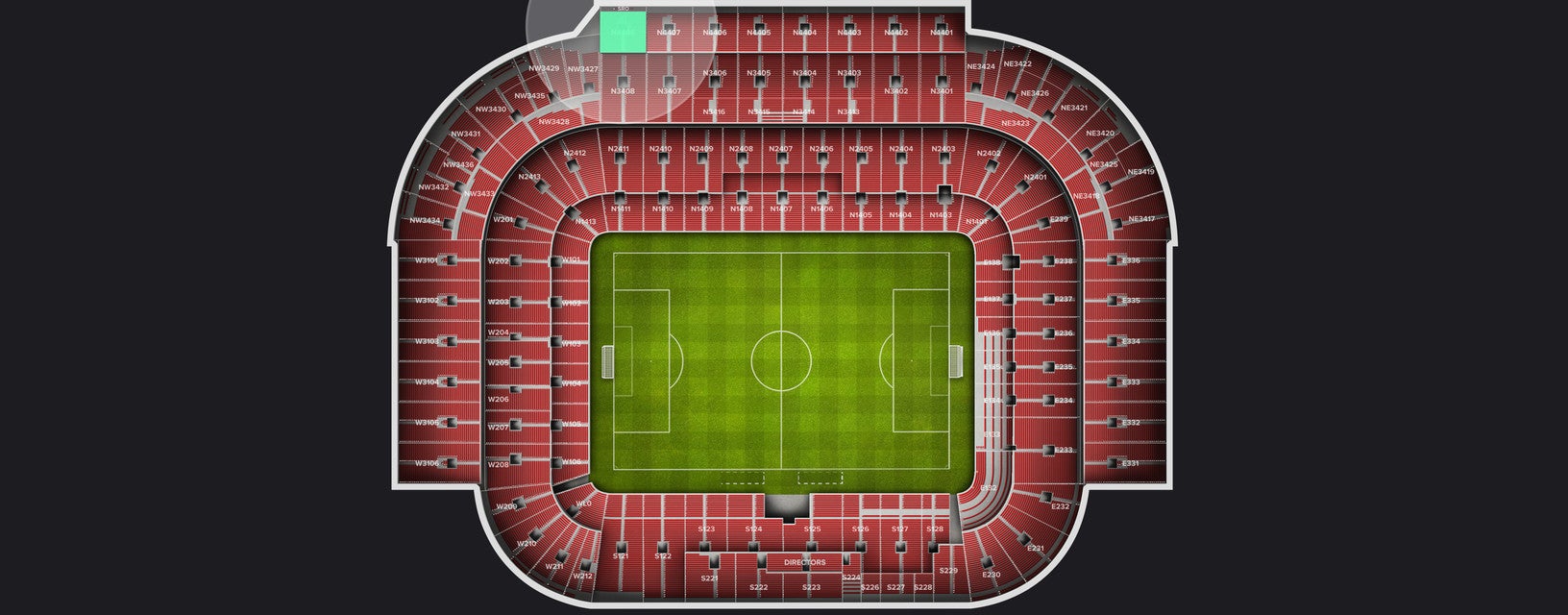 Seat view from Longside Upper