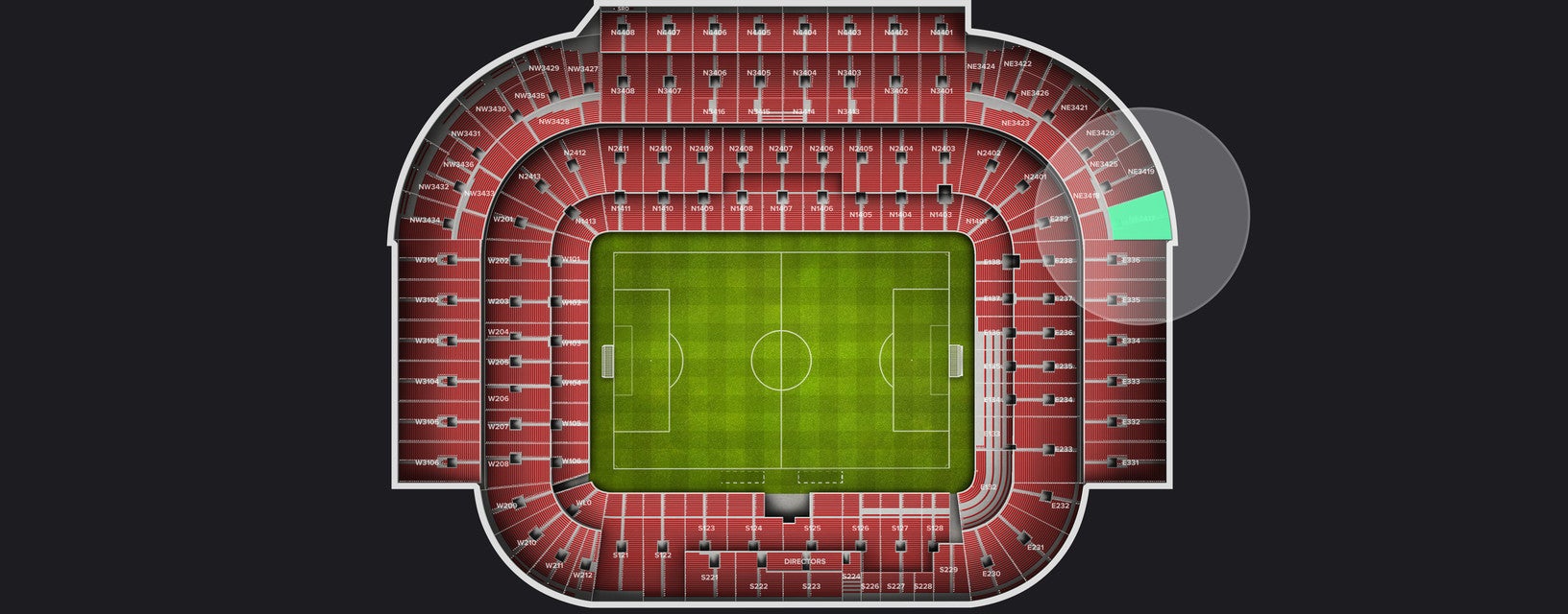 Seat view from Shortside Upper
