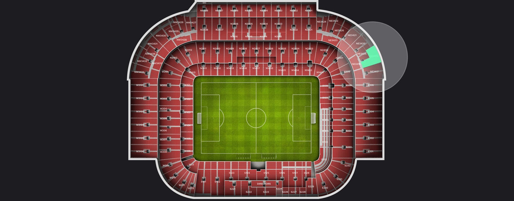 Seat view from Shortside Upper