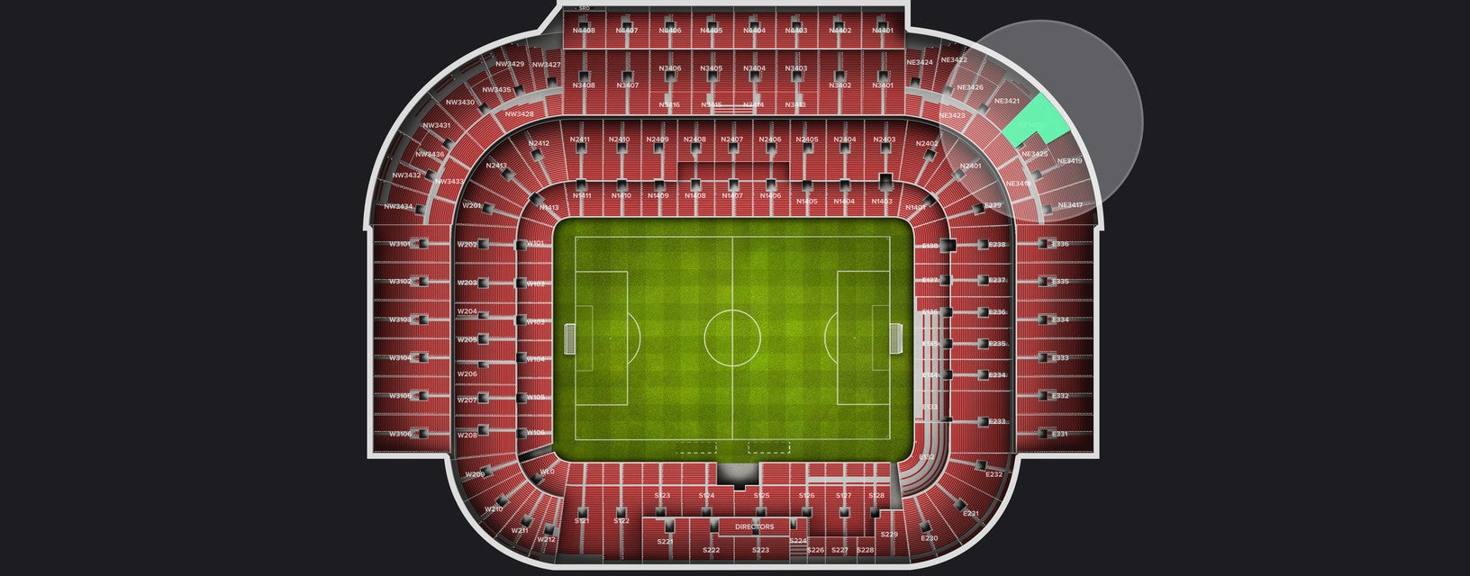 Seat view from Shortside Upper