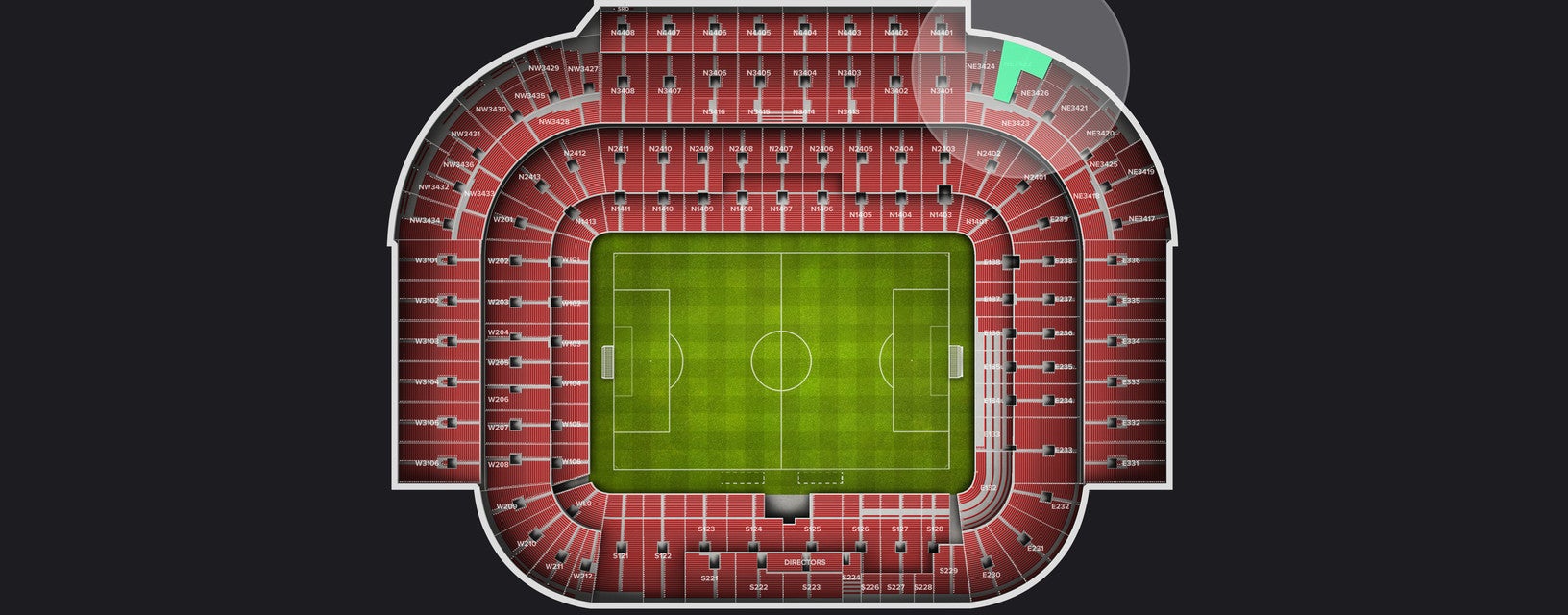 Seat view from Longside Upper
