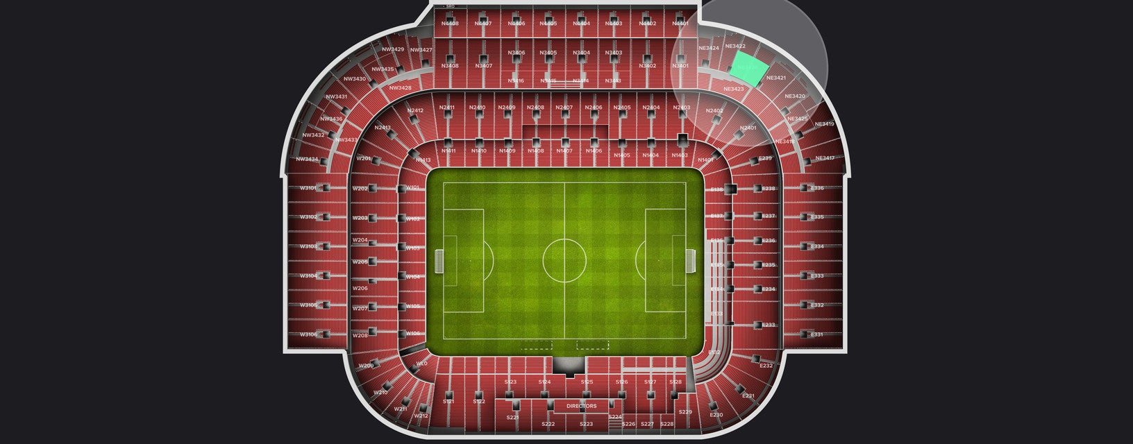 Seat view from Shortside Upper
