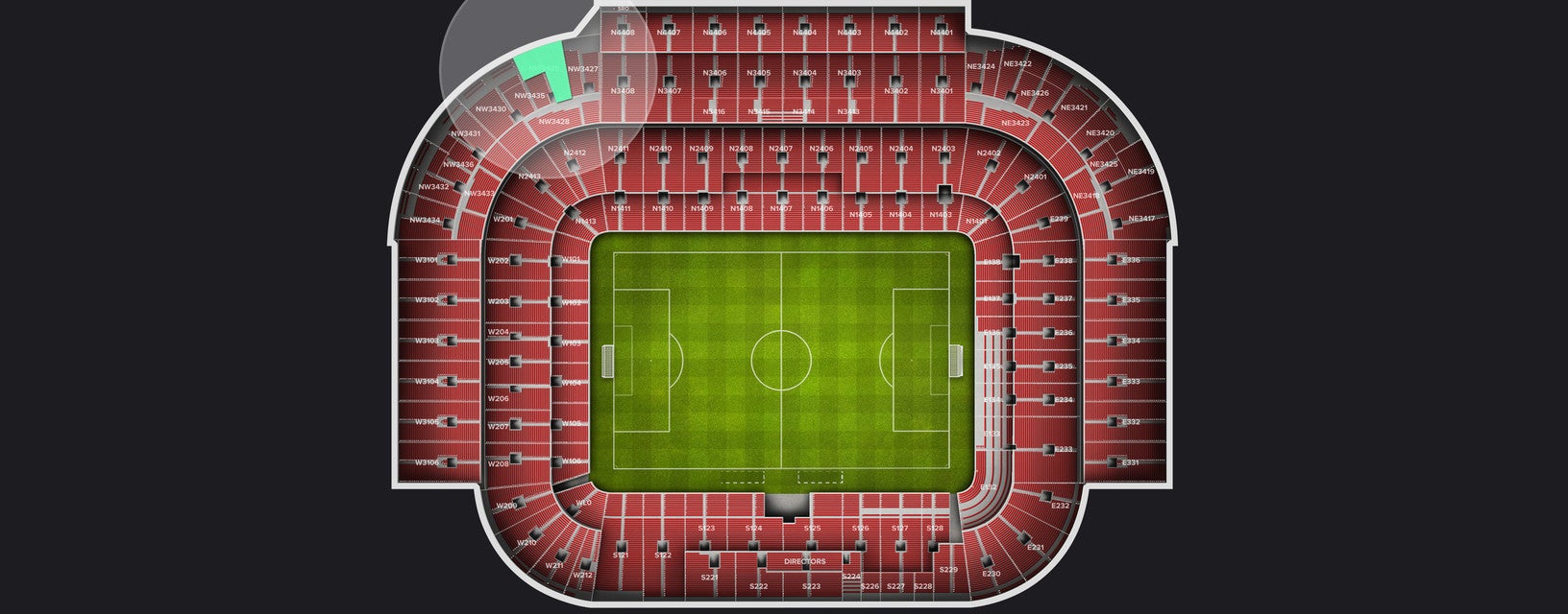 Seat view from Longside Upper