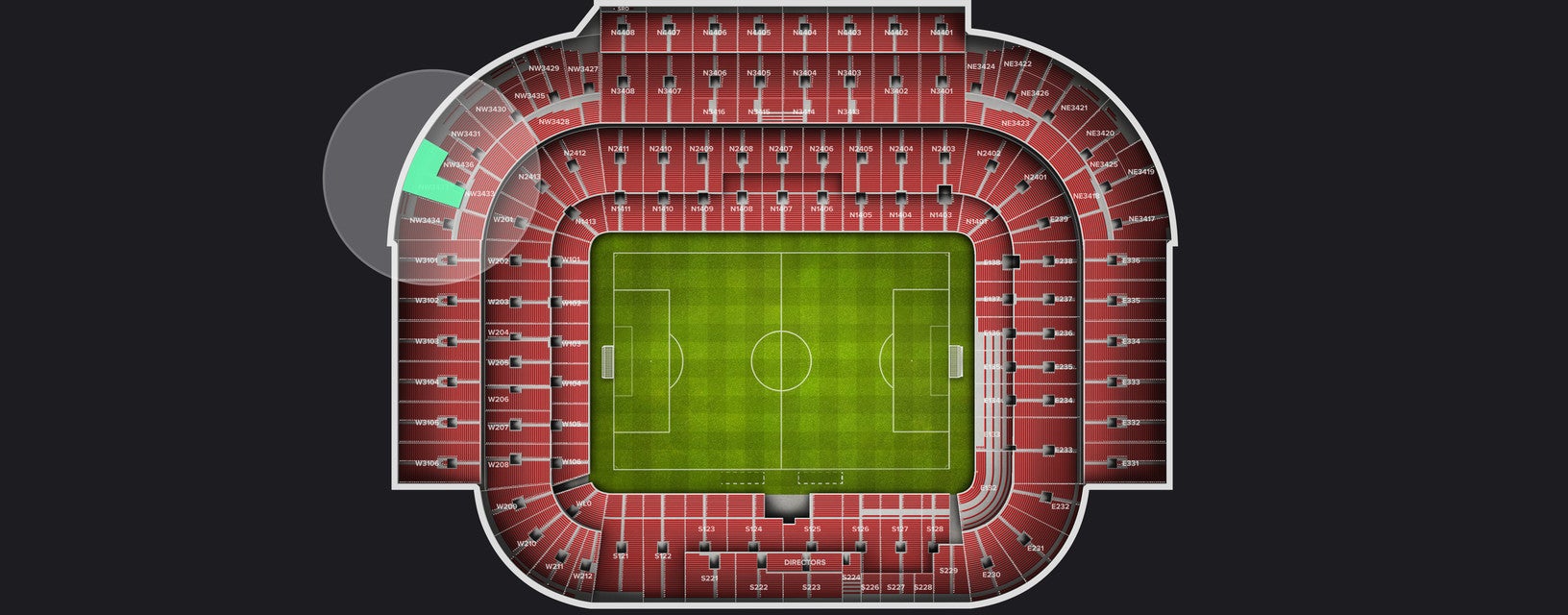 Seat view from Shortside Upper