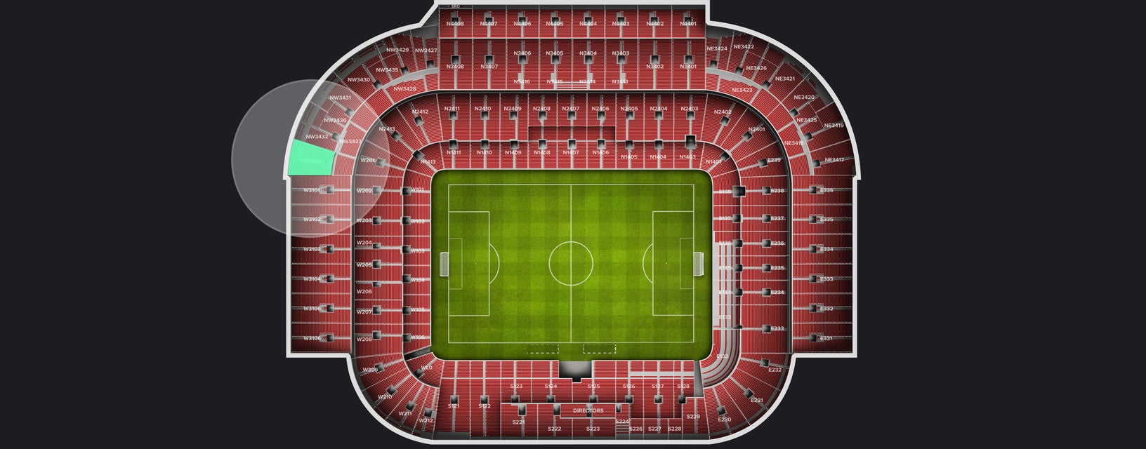Seat view from Shortside Upper