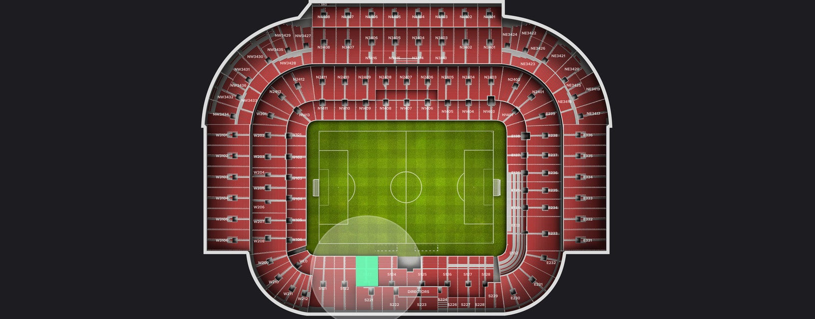 Seat view from Longside Lower