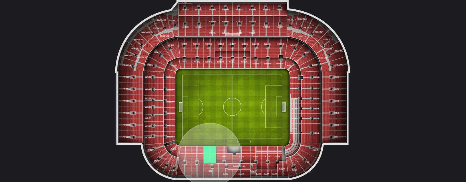Seat view from Longside Lower