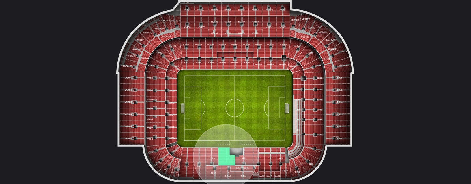 Seat view from Longside Lower