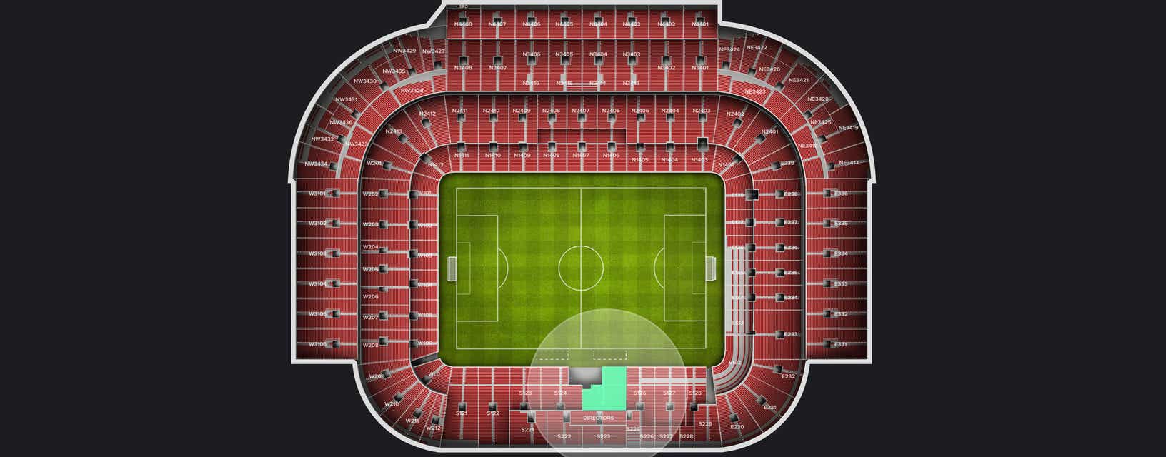 Seat view from Longside Lower