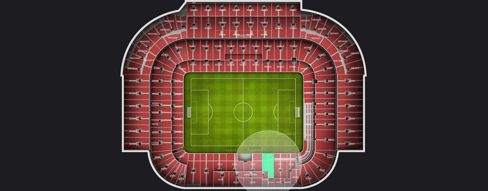 Seat view from Longside Lower