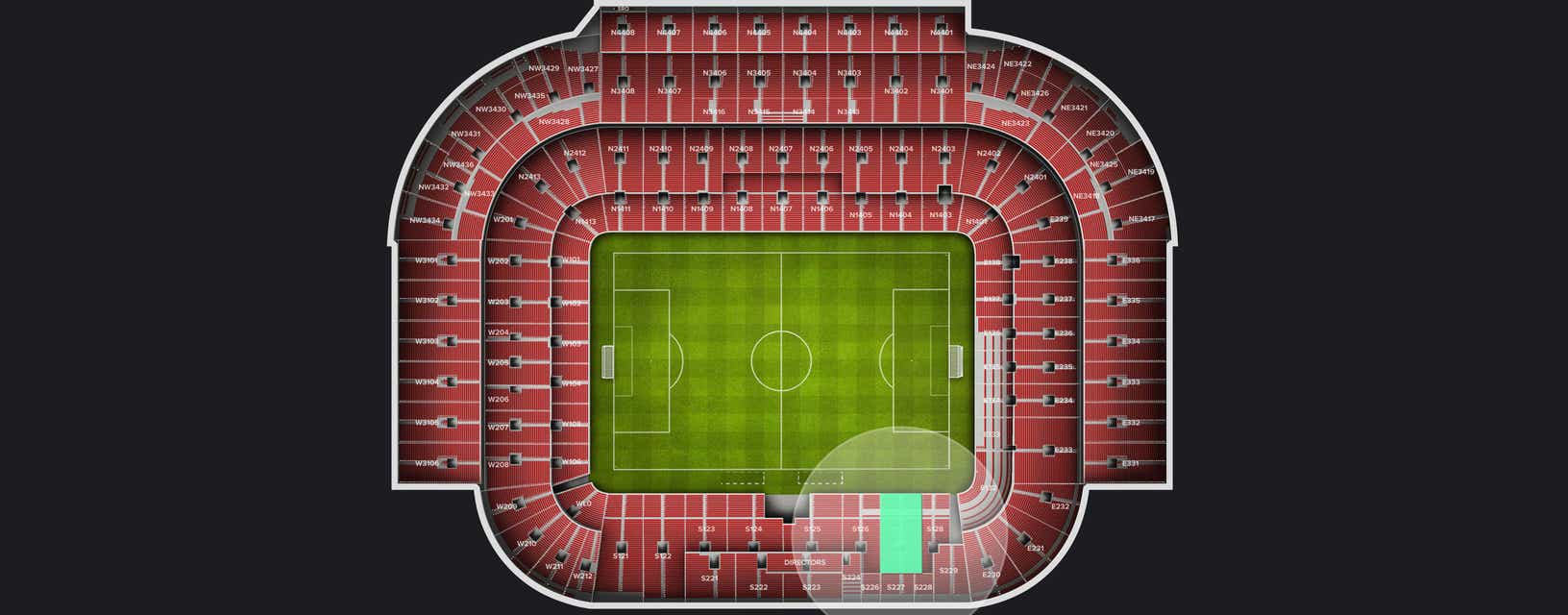 Seat view from Longside Lower