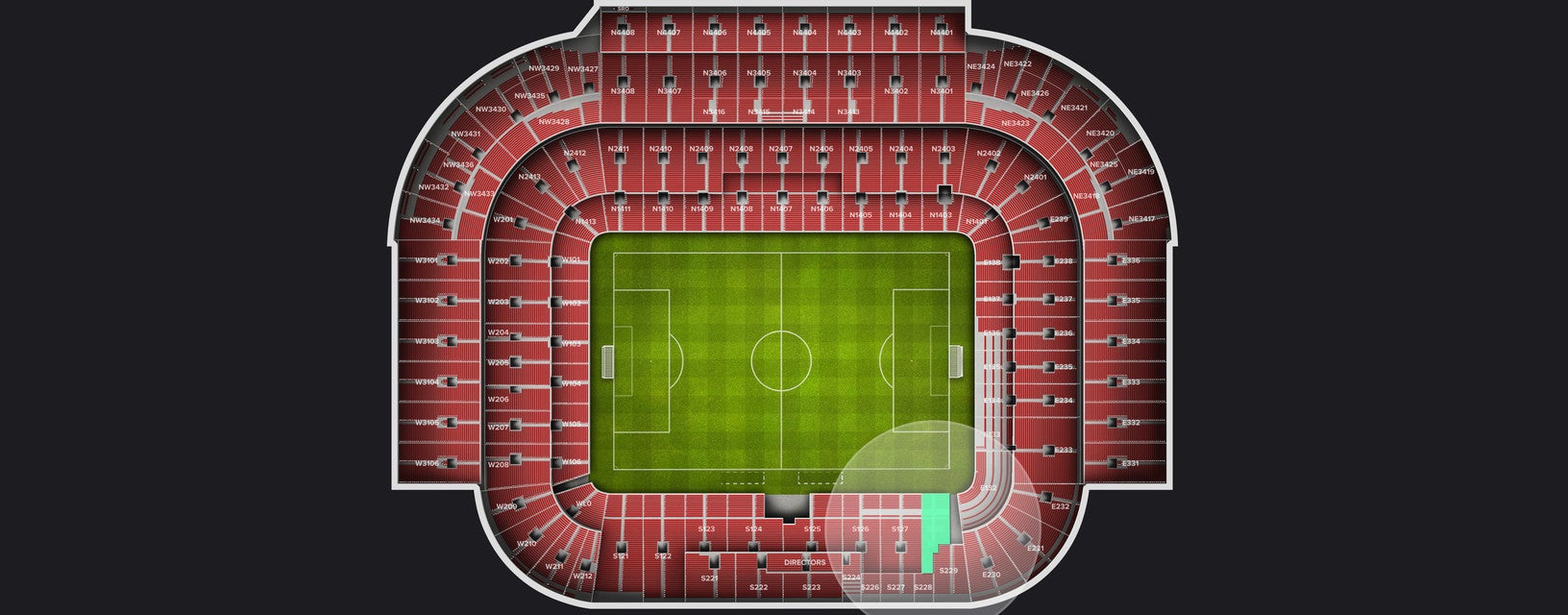 Seat view from Longside Lower