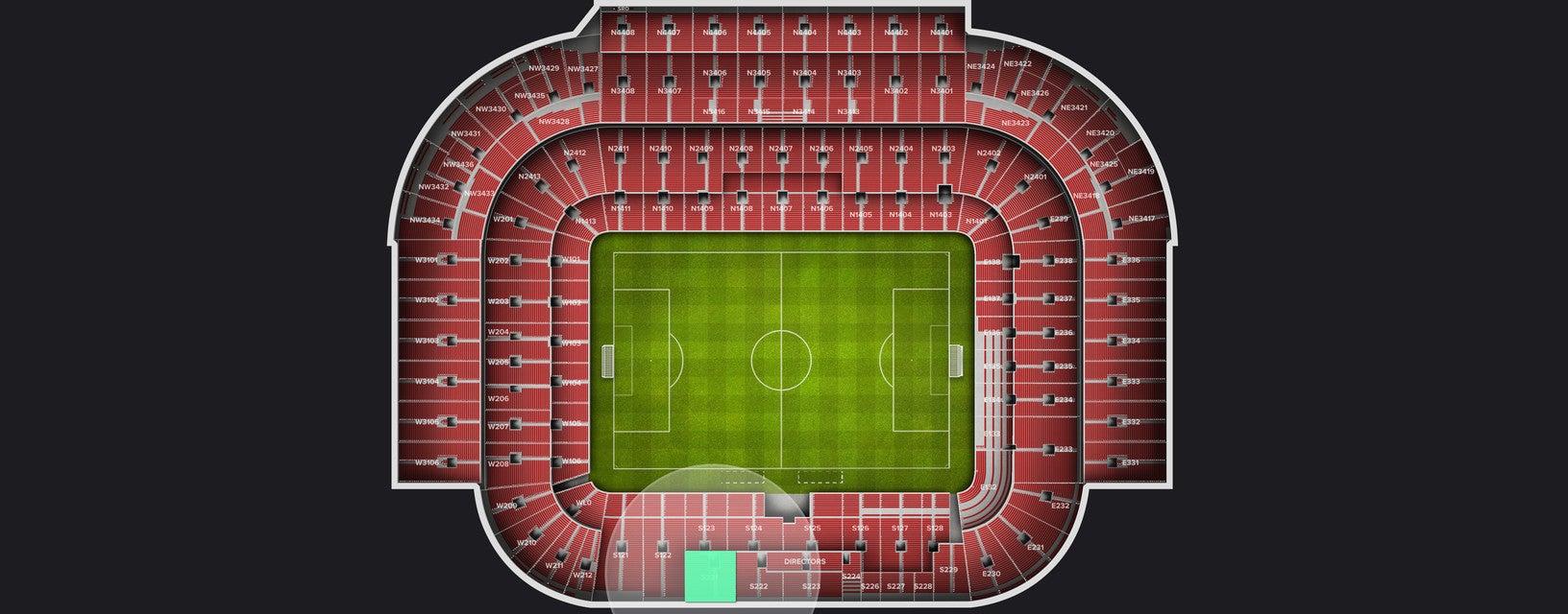 Seat view from Longside Lower