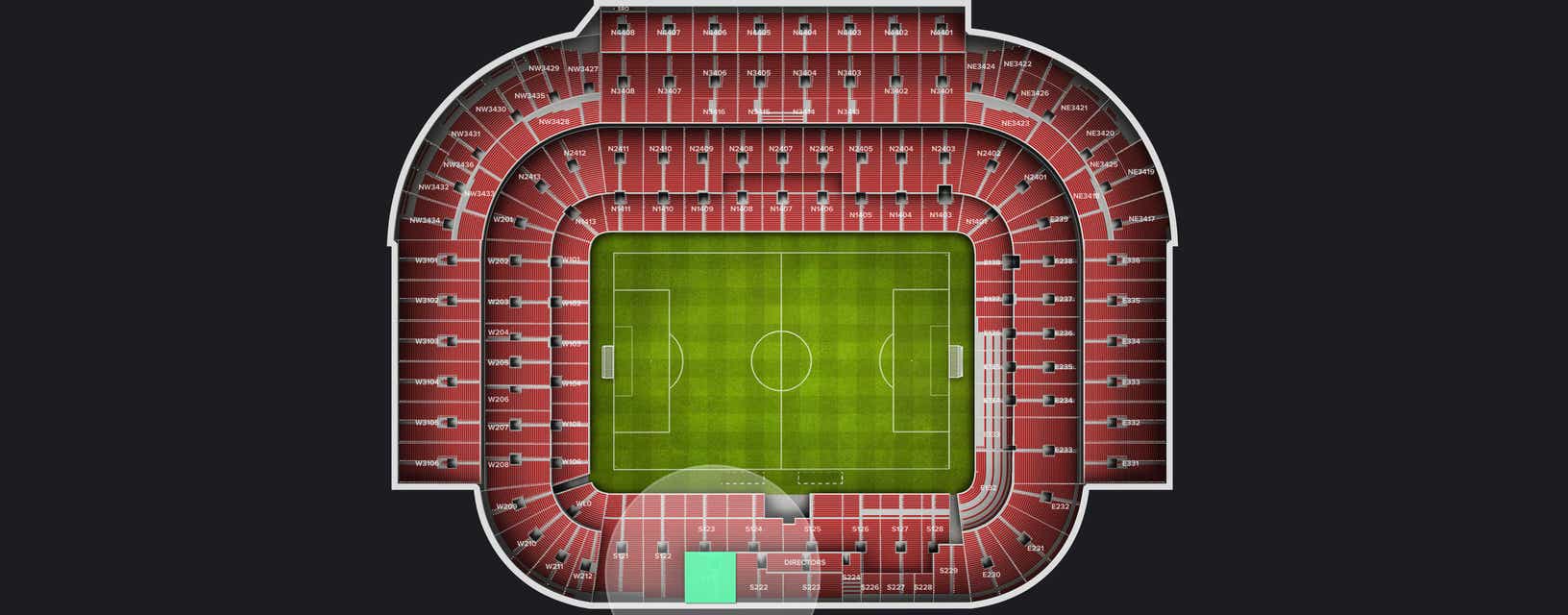 Seat view from Longside Lower