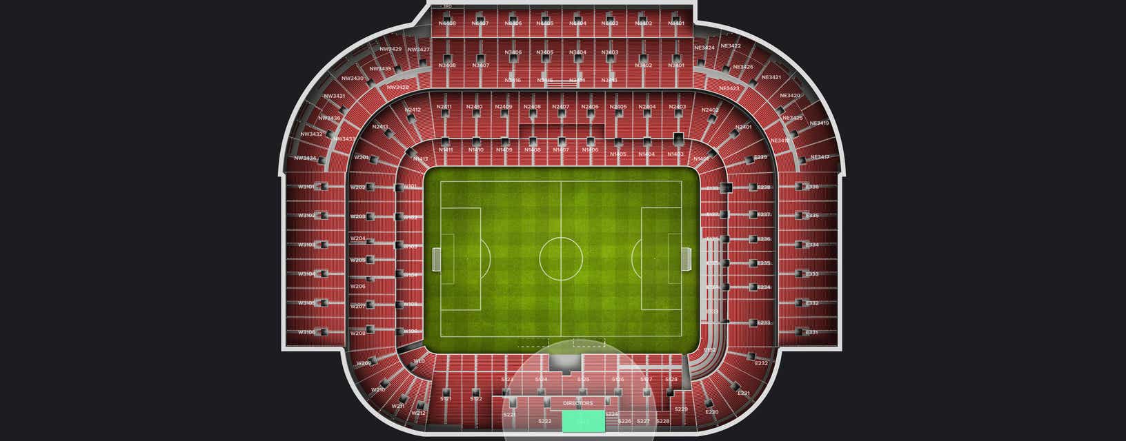 Seat view from Longside Lower