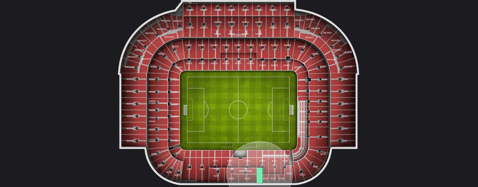 Seat view from Longside Lower