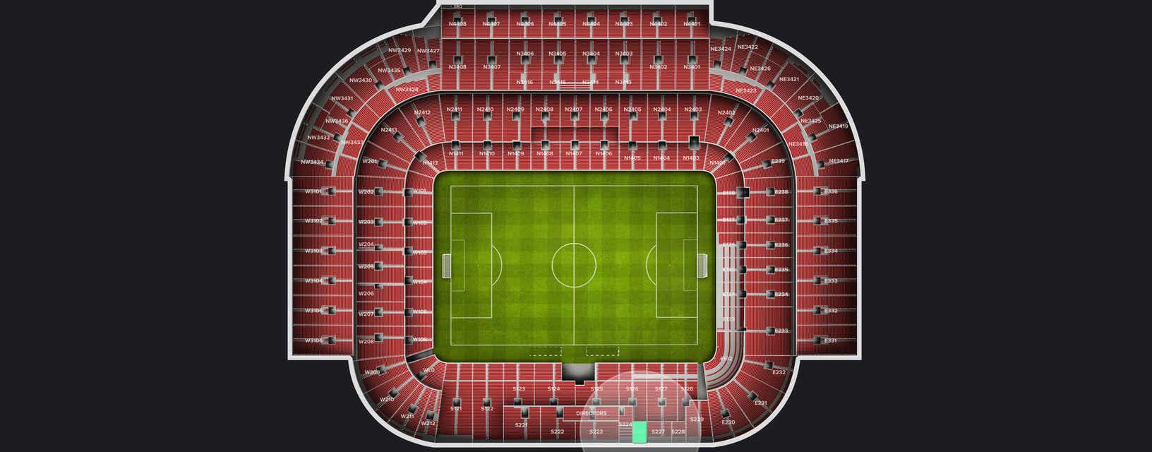 Seat view from Longside Lower