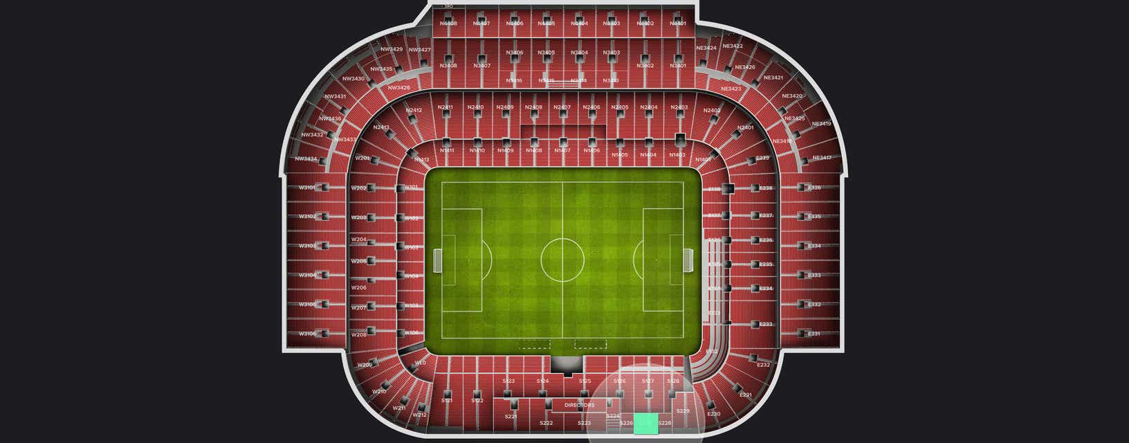 Seat view from Longside Lower