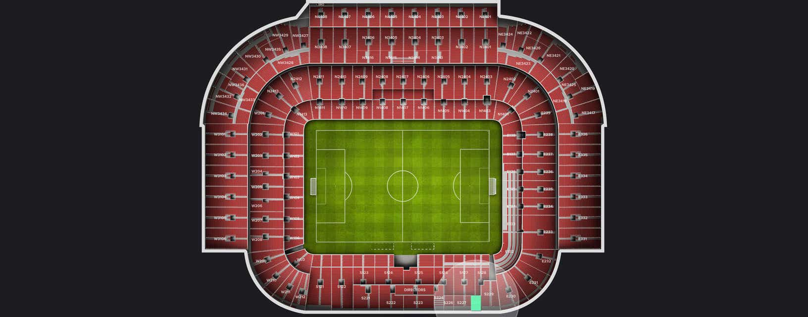 Seat view from Longside Lower