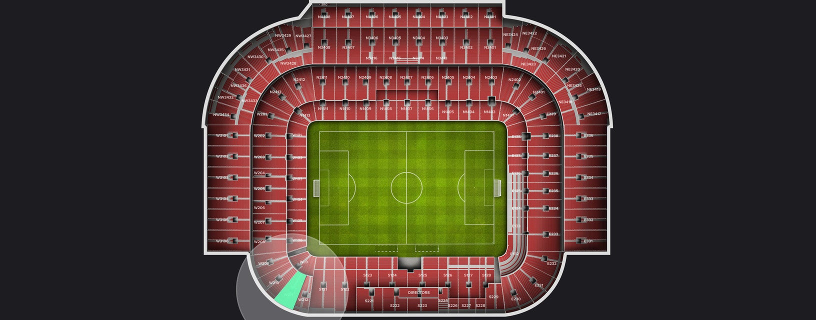 Seat view from Longside Lower