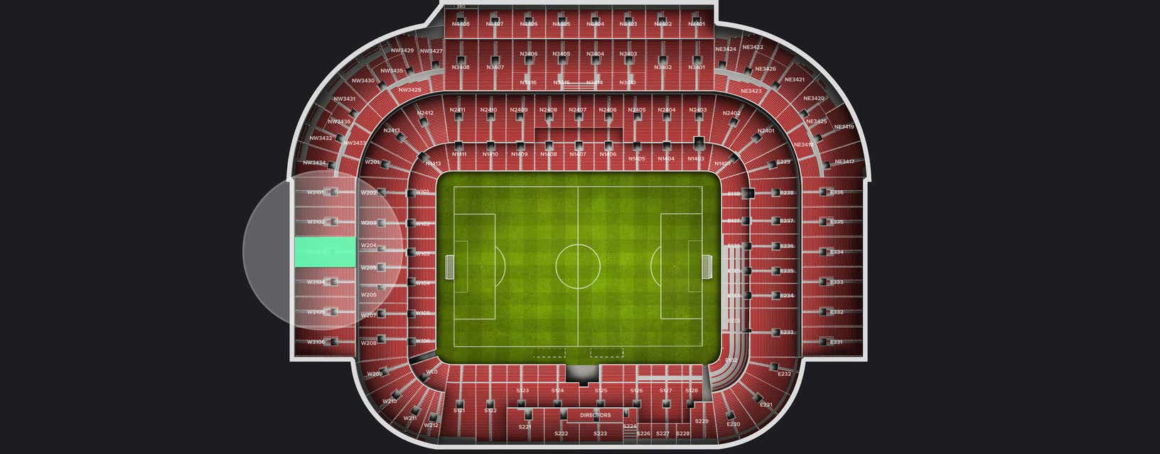 Seat view from Shortside Upper