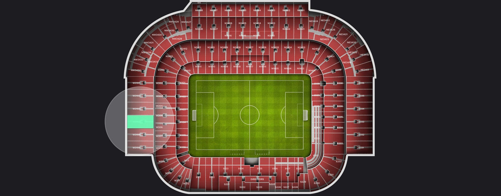 Seat view from Shortside Upper